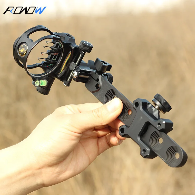 DB8250 Five-pin Sight Camouflage Long Pole Bow and Arrow Sports Equipment Accessories Composite Pulley Sight