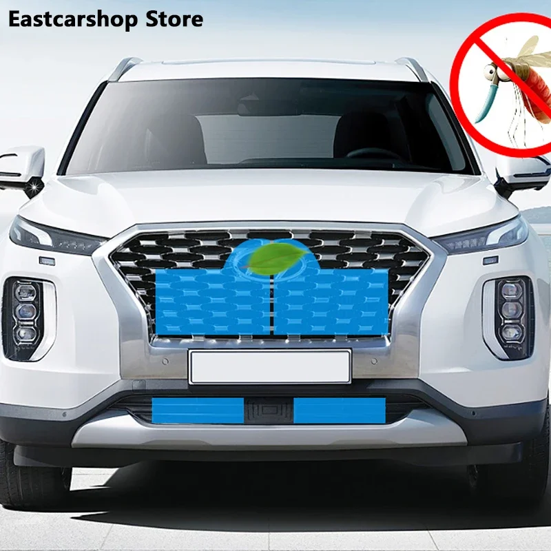 

For Hyundai Palisade 2022 2021 2020 2019 Car Middle Insect Screening Mesh Front Grille Insert Net Anti-mosquito Dust