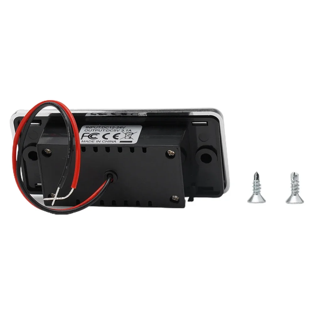 Dual USB Charger Dual Usb Ports Socket Charger 12V/24V 3.1A 3pcs 5V ABS USB Charger For Camper Caravan Motorhome