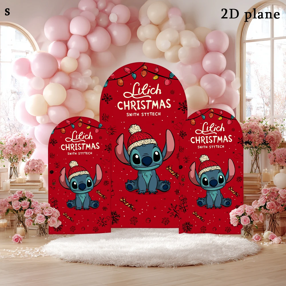 

Disney Lilo & Stitch Christmas Party Backdrop