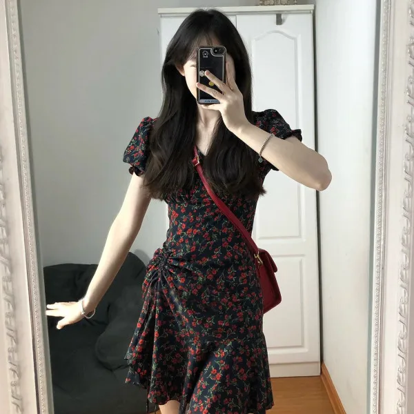 

Vestido Fiesta Skirts Women Dress Vestidos Cortos Sexys Atr... Birthday Dress for Women Kpop Vestido Vintage cute clothes