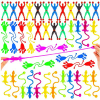 10/20Pcs Funny Sticky Wall Climbing Men Toys for Children Sticky Hands Lizard Fun Fidget Toys Goodie Bag Stuffers﻿for Kids