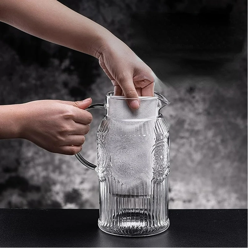 Creative Sunflower Glass Kettle High Temperature Resistant Beverage Kettles Cold Water Juice Jug Large Capacity Tea Jugs