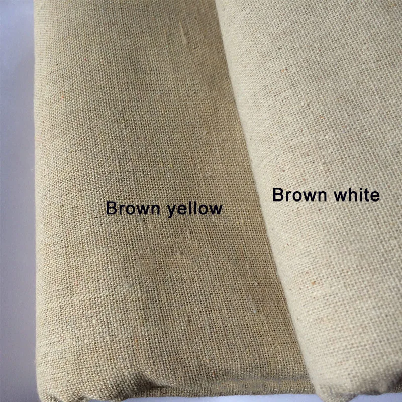 Vintage Patchwork Painting Hemp Cotton Linen Fabric, Burlap Sewing Textile, Quilting Tilda DIY Organic Fabric Crafts