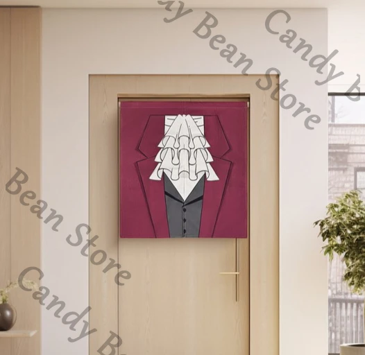 

Genuine Anime Ace Attorney Miles Edgeworth Cosplay Apparel Modeling Door Curtain Cartoon Portiere Hangings Screen Gift