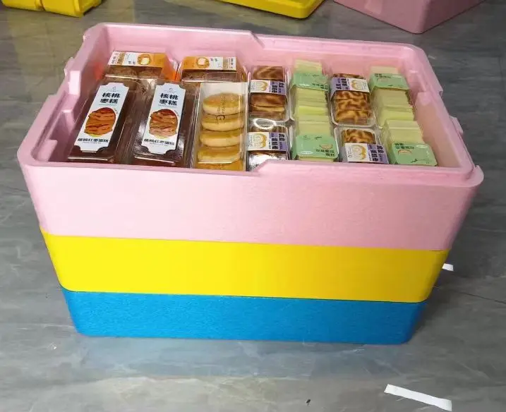 Transparent cover stall special box epp incubator, commercial dessert cake refrigeration layered stacking