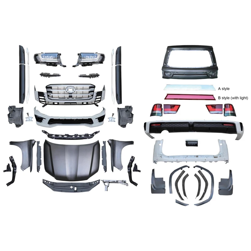 Direct Sales Car Bumper Facelift Conversion Body Kit For Land Cruiser LC 300 Low 2022 Upgrade To High Middle East