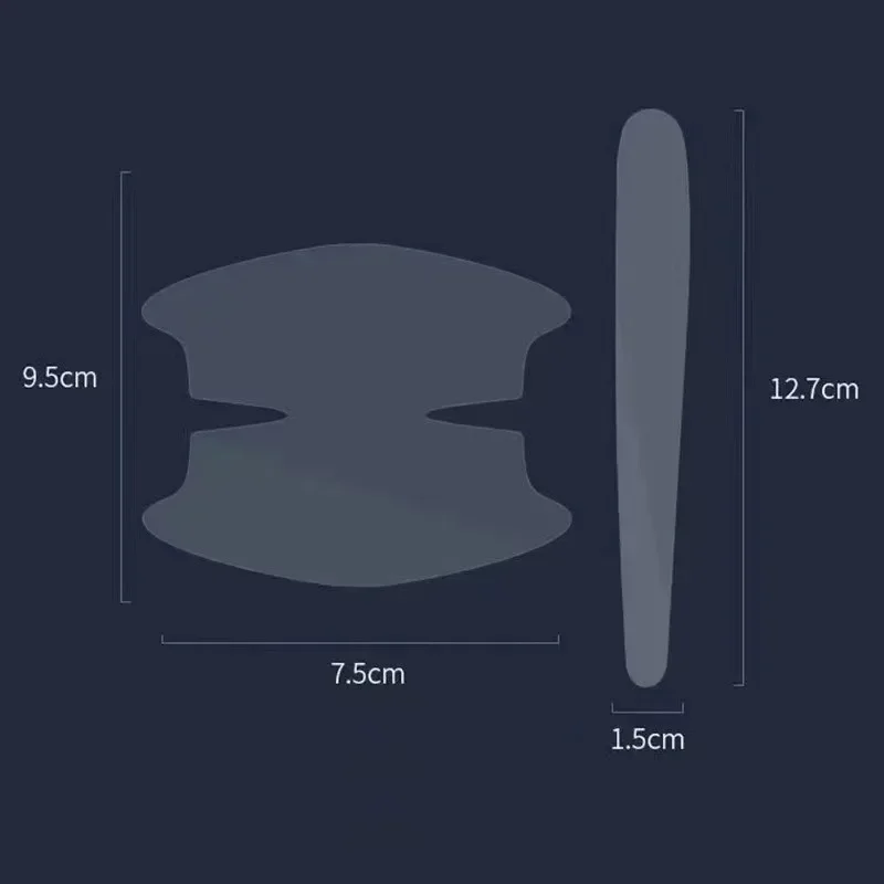 8 قطعة مقبض باب السيارة العالمي وعاء الصفر ملصقات واقية مقبض السيارة الشفاف المضادة للتصادم حماية الشريط