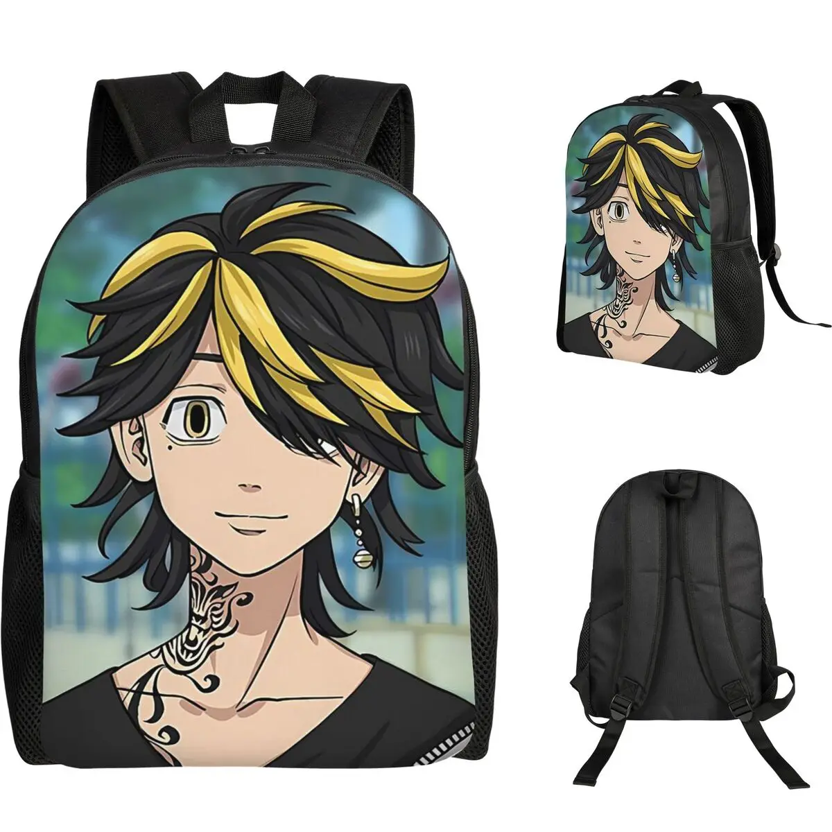 Anime Tokyo Revengers Kazutora Backpack Student Boys Girls BookBag School Bag Computer Shoulder Bags