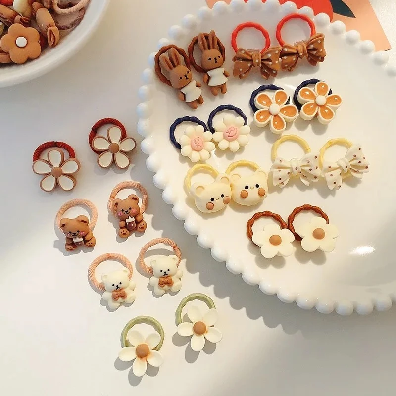 10-200 قطعة إكسسوارات شعر الأطفال لطيف عقال الصيف نمط جديد شريط مطاطي صغير الطفل عقال إكسسوارات الشعر