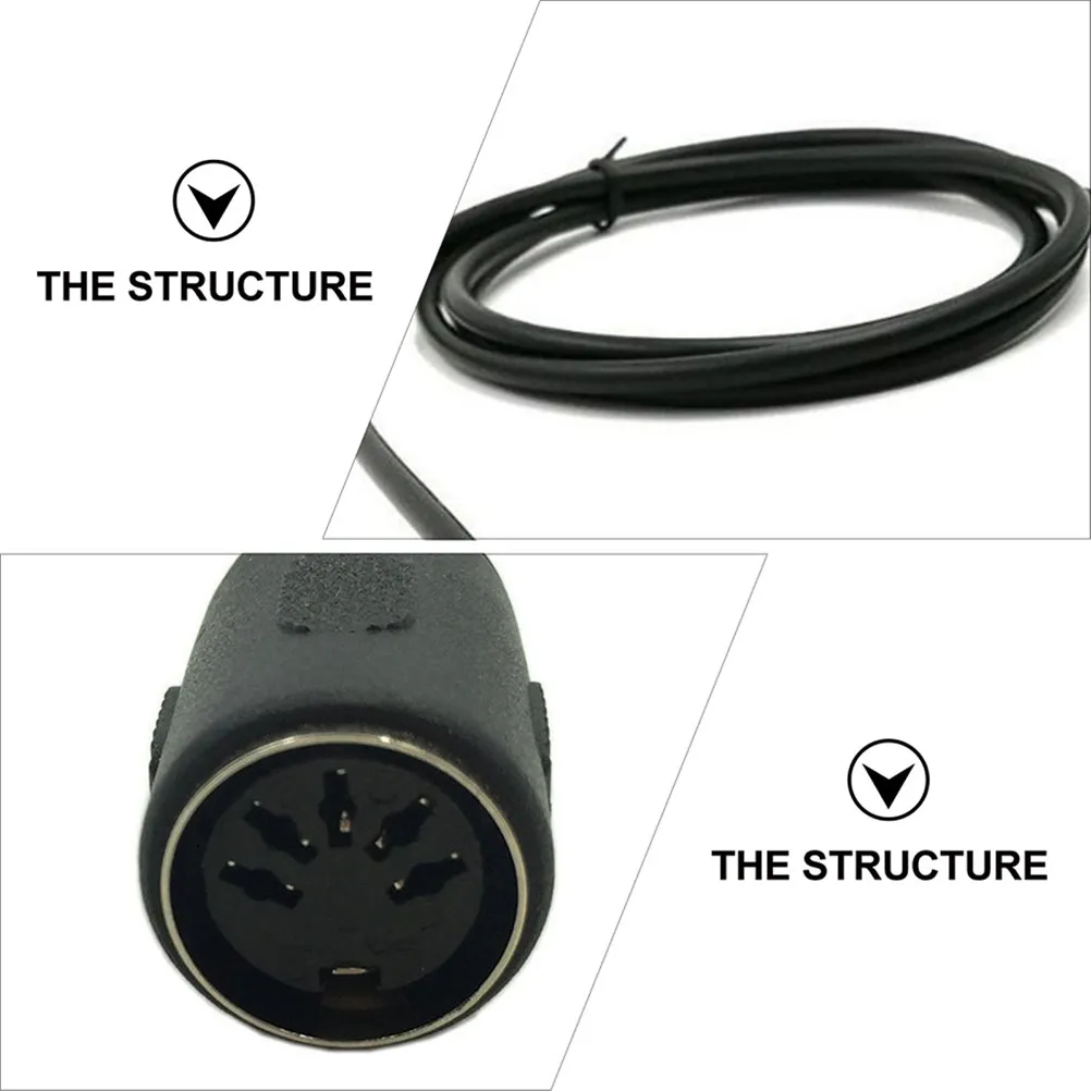 Coiled Instrument Cable for Piano, Keyboard, Guitar Pedal, MIDI Audio Equipment Extension