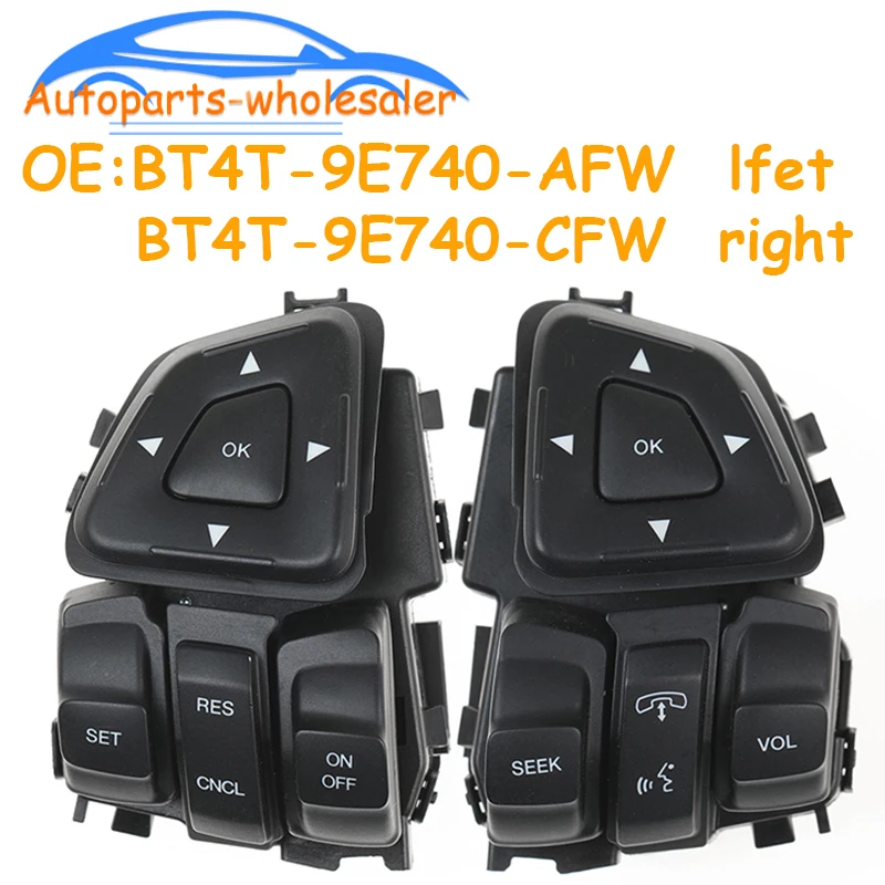 Interruptor de Control de Radio y Velocidad para Volante de Coche BT4T-9E740-AFW BT4T-9E740-CFW para Ford Edge 2011-2015 Explorer 2011-2018