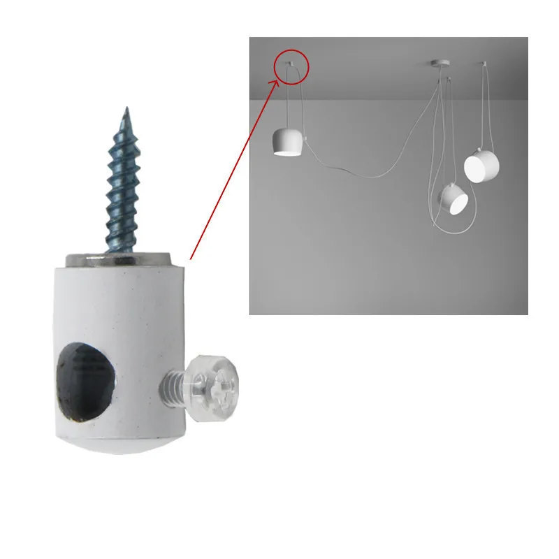 Cement Wall Fixed Wire Buckle Metal Clip Screw Pendant Light Lighting Shift Wire Buckle Positioning Buckle