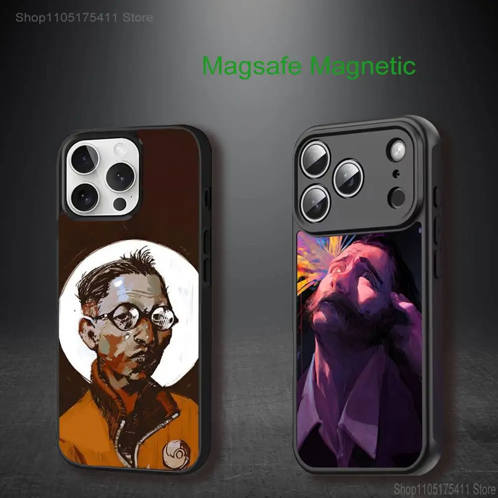 

Game D-Disco E-Elysium Phone Case For iPhone 17,16,15,14,13,12,11,Pro,Max,Plus,Mini,SE4,E Magnetic Magsafe Wireless Charging