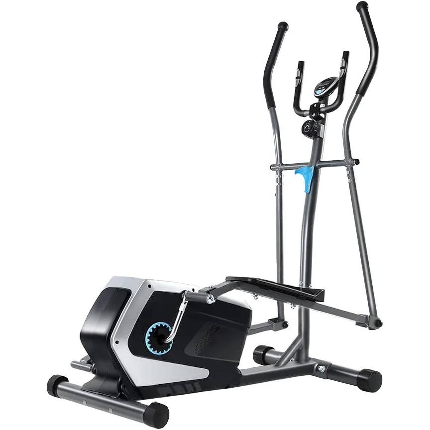 8 Level Magnetic Resistance Elliptical Bike Household Manual Trainer with LCD Display