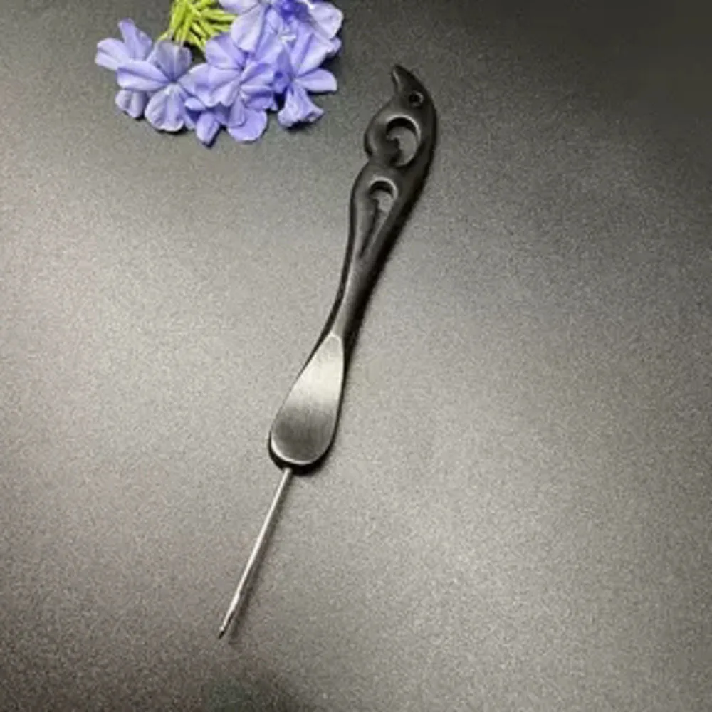 

Черный сандаловый крючок для вязания крючком из нержавеющей стали, сделай сам, игла, плетение куклы, свитер, шарф