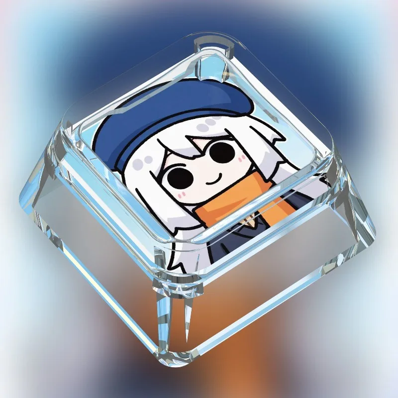 قبعات لوحة المفاتيح الميكانيكية Hunter x Hunter Gon Freecss Killua Zoldyck كارتونية تشيبي أغطية مفاتيح شفافة مخصصة للبيع بالجملة