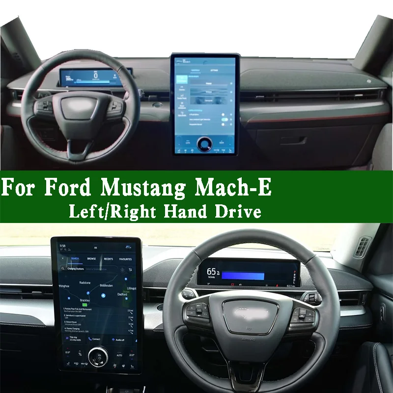 For Ford Mustang Mach-E SUV 1400 ER GT First Edition Dashmat Dashboard Cover Instrument Panel Sunscreen Pad Anti-Dirt Ornaments