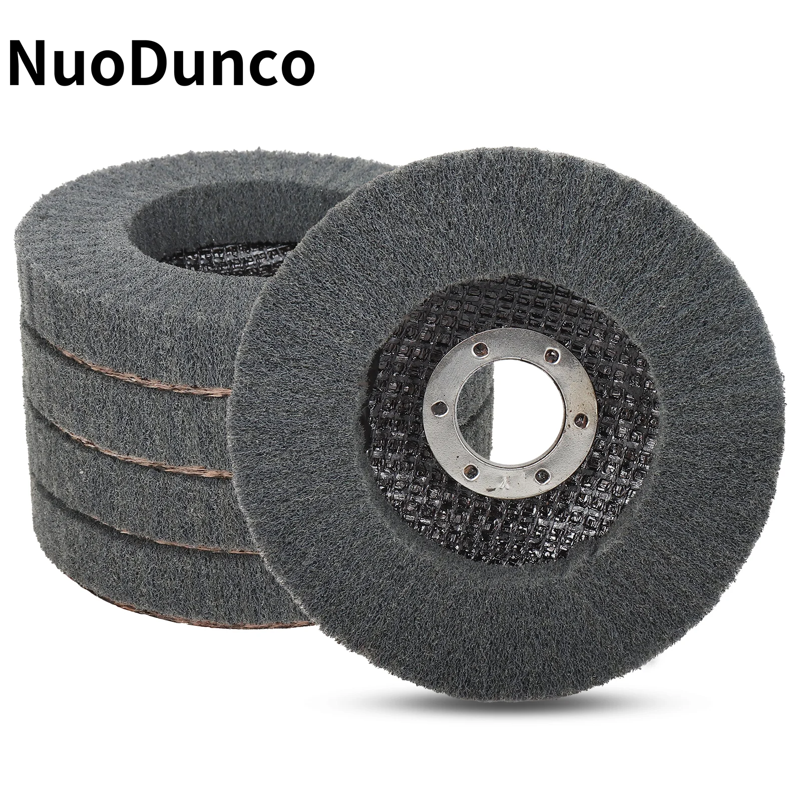 4-5 Inch Nylon Fiber Flap Disc Polishing Grinding Wheel Scouring Pad Buffing Wheel Abrasive Disks for Power-Operated Grinders