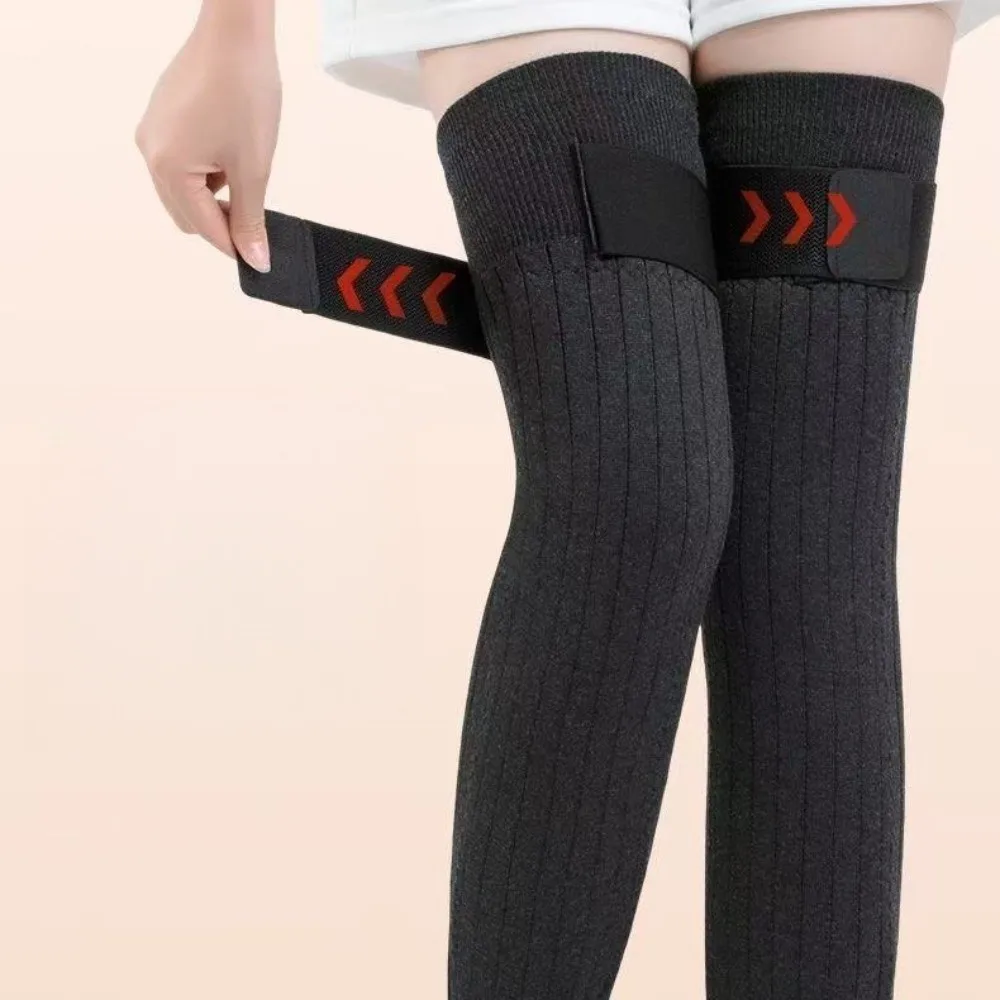 Cold-proof Warm Knee Pads with Straps Elastic Windproof Thick Knee Protector Comfortable Wraps Leg Winter Knee Cover Men/Women
