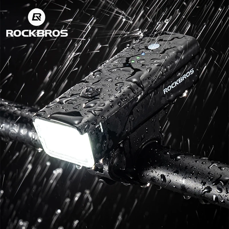 

ROCKBROS 260LM Bicycle Light 1500mAh Type-C Rechargeable LED Torch Waterproof Front Light for Night Cycling Bicycle Accessories