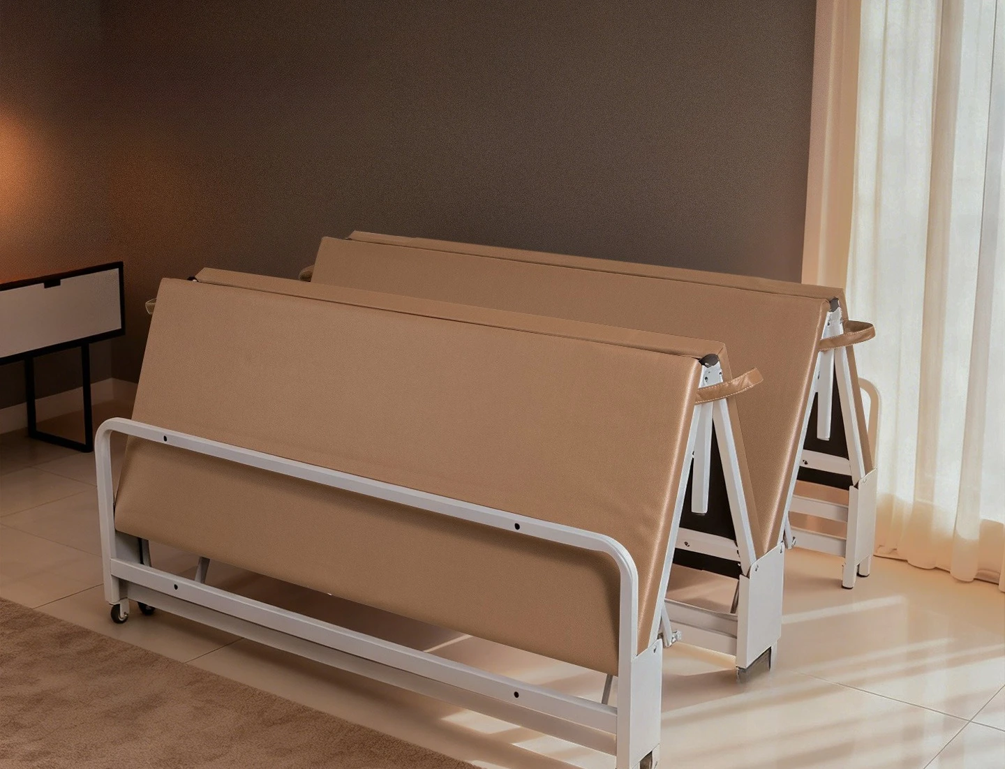 Home invisible bed and bed cabinet integrated folding bed accessories, school office nap time, extendable
