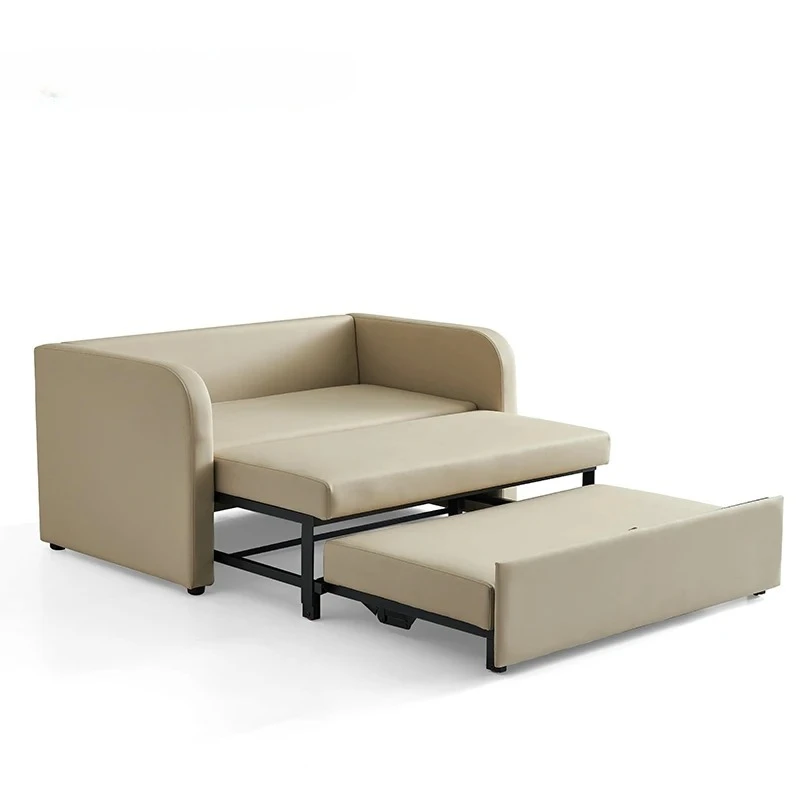 High-grade PVC leather hospital bed medical escort chair two-in-one escort sleep rest foldable single furniture