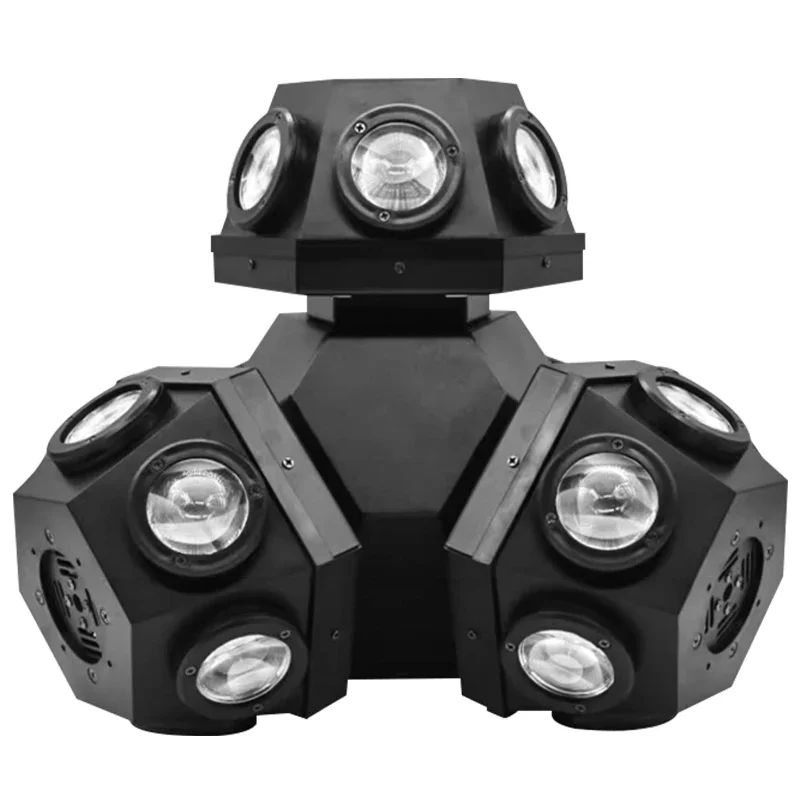 Três Head Beam Shaking Head Light, KTV Stage, Bar Burst Flash, Disco 3 Braço Rotativo Laser Light, 18*10W