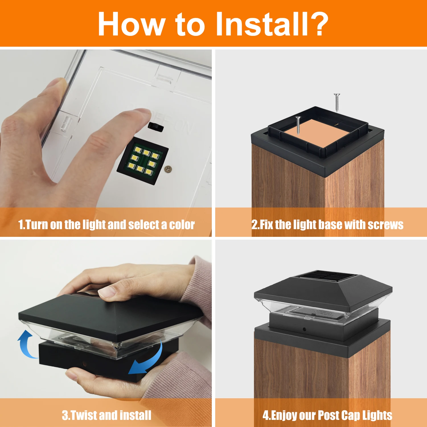 الشمسية آخر مصباح 3000K 6000K في الهواء الطلق حديقة سياج عمود رئيس ضوء لبوابة فيلا المشهد الدافئة/الباردة الأبيض IP65 عمود مصباح