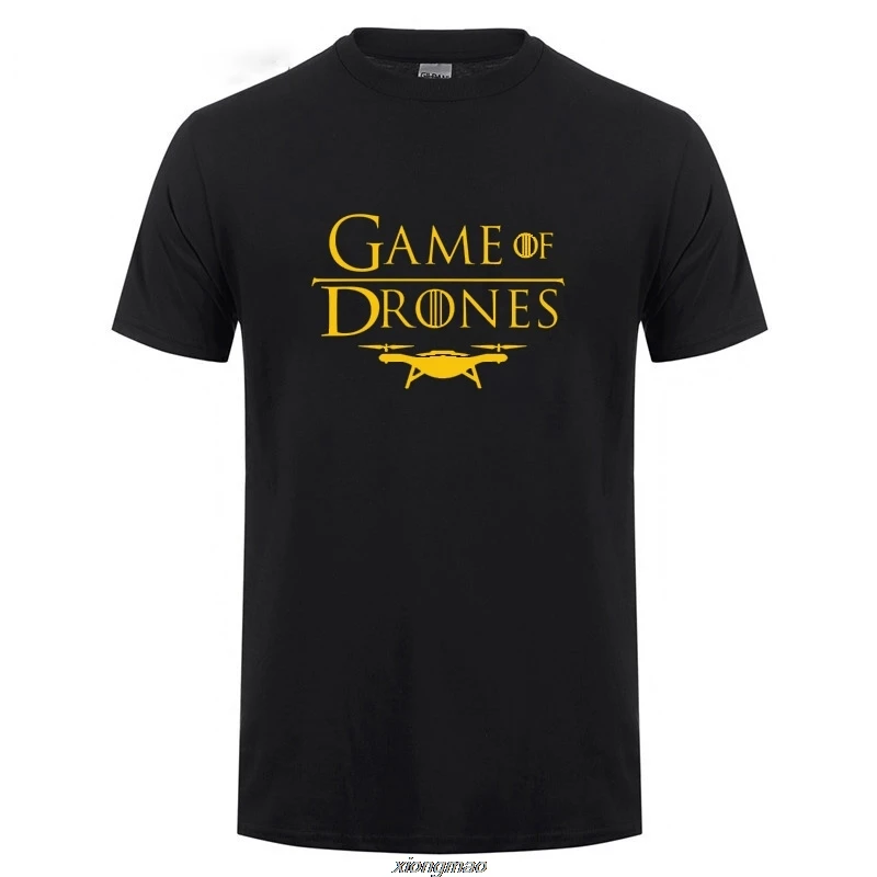Cool Game of Drone T Shirts Funny Birthday Gift For Men Summer Short Sleeve Crewneck Cotton T-Shirt Tshirt Tops Tee Dropshipping