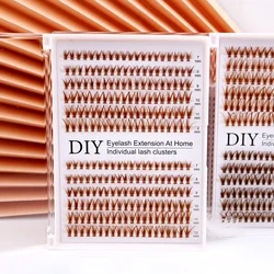 30D mixed Cluster Colored Cluster Eyelashes for Extension brown lashes Natural Faux Mink Eyelashes Individual Makeup Cilia SILK