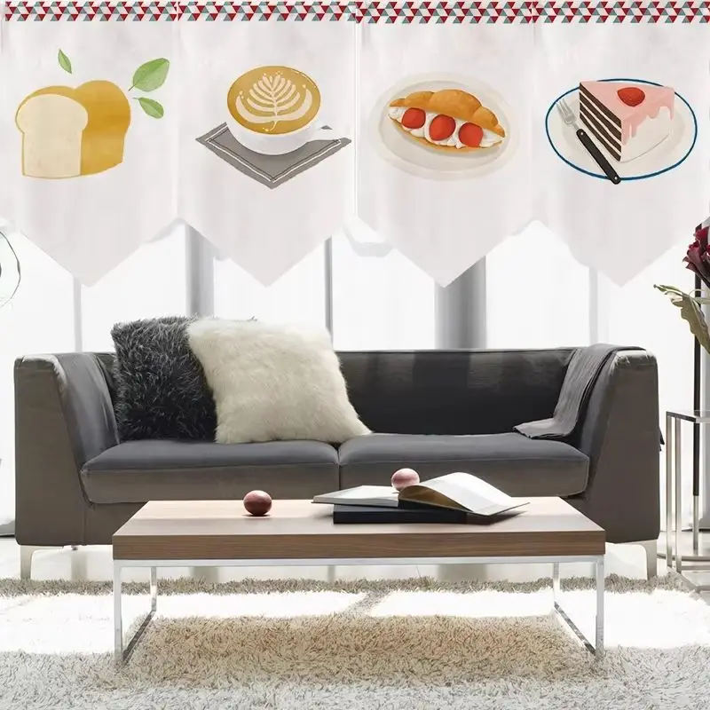 VIKAMA Baking Dessert Triangle Banner Hand-Painted Bread Coffee Cake Shop Window Kitchen Counter Room Divider Home Decor