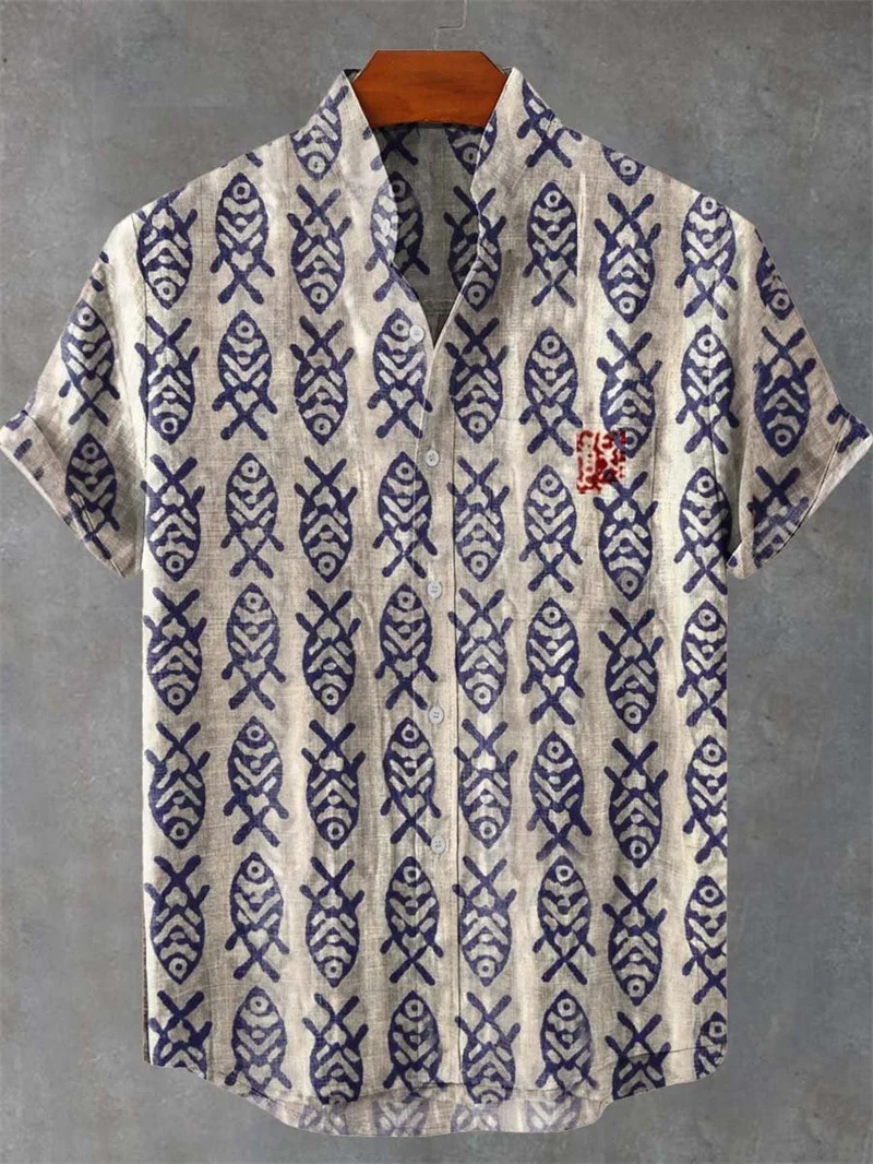 

Новая летняя мужская рубашка с коротким рукавом Bee Natural Insect and Flower Art Повседневная модная льняная рубашка с коротким рукавом с 3D принтом