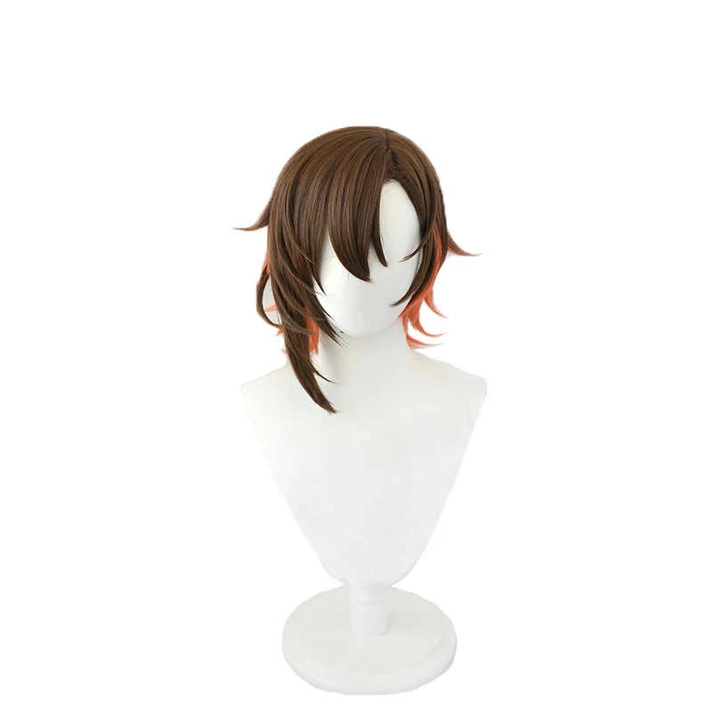 Yakumo Cosplay Wig Game Nu: Carnival Yakumo Short Gradient Heat Resistant Synthetic Men Fake Hair Halloween