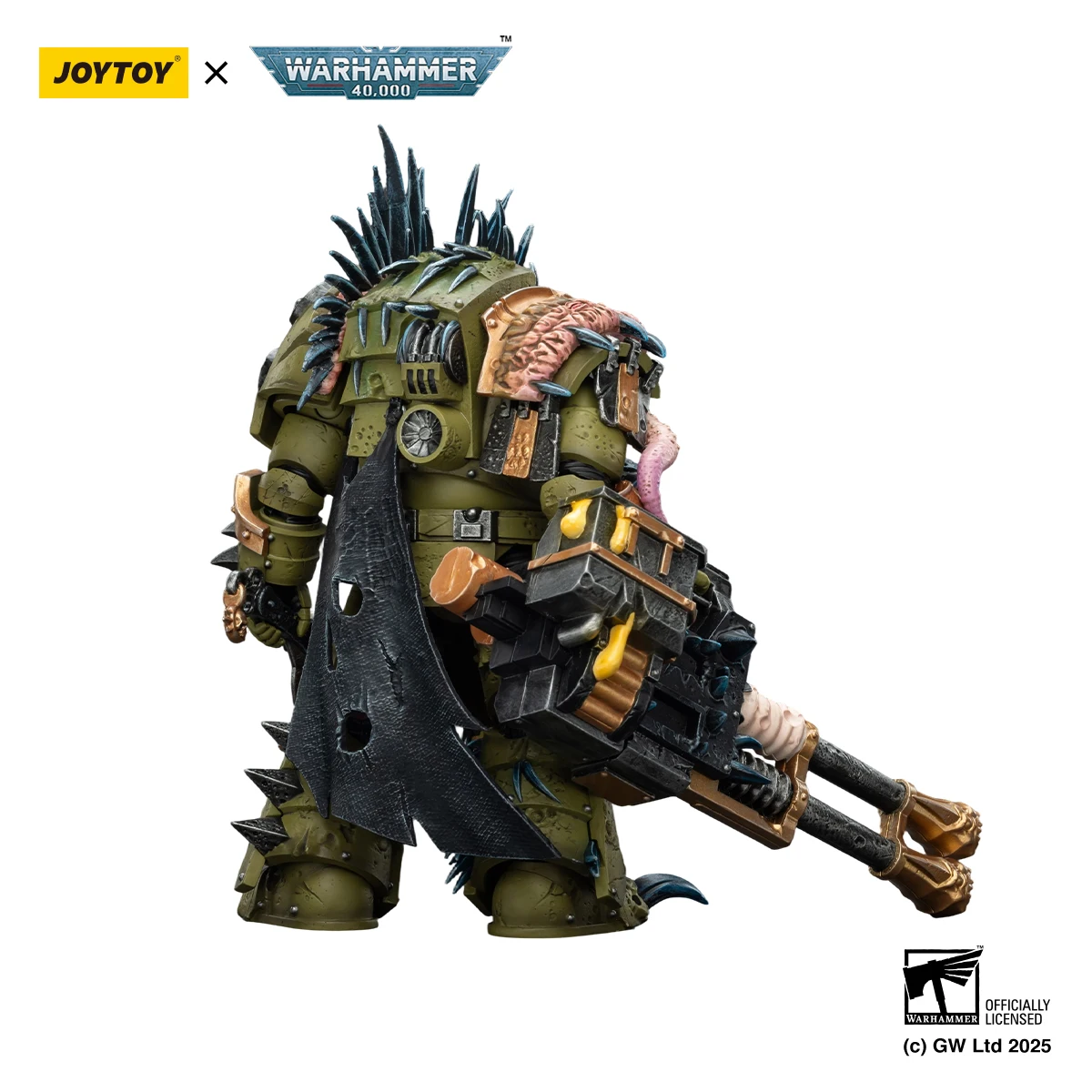 

【MT】24-Hour Shipping JOYTOY Warhammer 40K Death Guard Blightlord Terminator 1 with Reaper Autocannon and Bubotic Blades 1/18