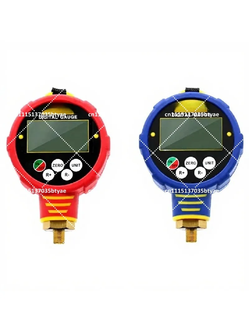 Digital Display Refrigerant Charging Meter, LCD Air Conditioning Pressure Gauge with Fluorination Form