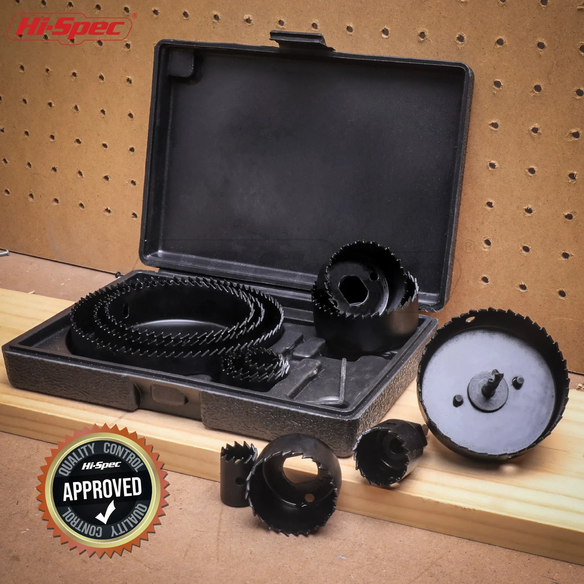 

Hi-Spec 16 Pieces Steel Round Hole Drill Bit Set Woodworking Hole Opener For Plastic Plywood Board Fluting Board Tool Kit Set