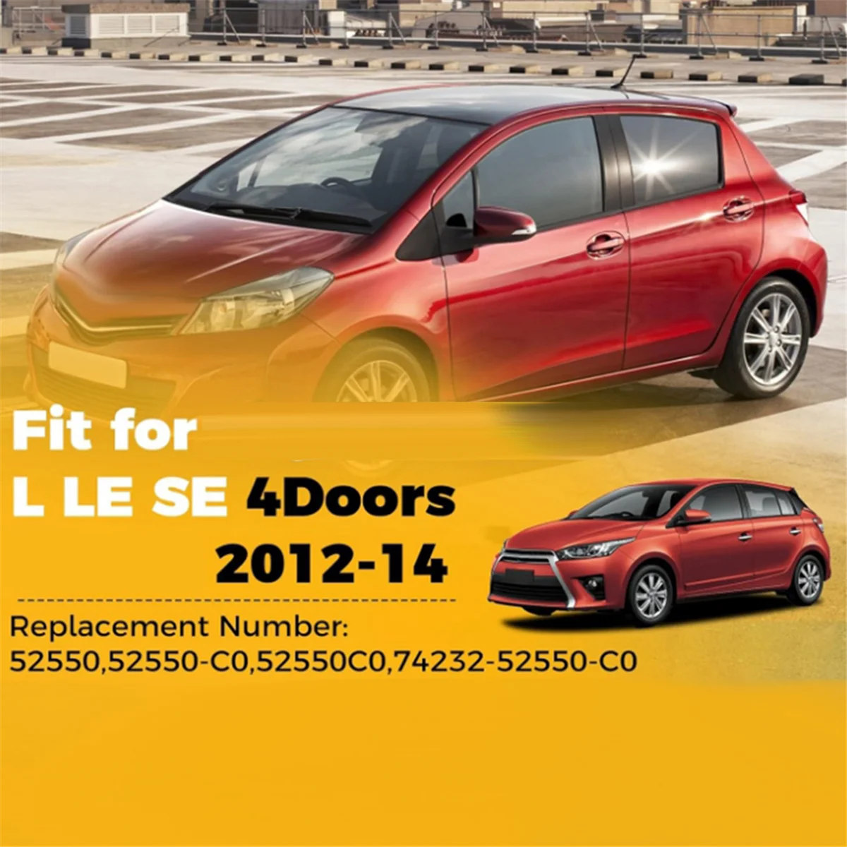 

Крышка панели управления левым передним переключателем автомобиля 74232-52550 для Toyota Yaris 2012-2014, автомобильный аксессуар — L49A