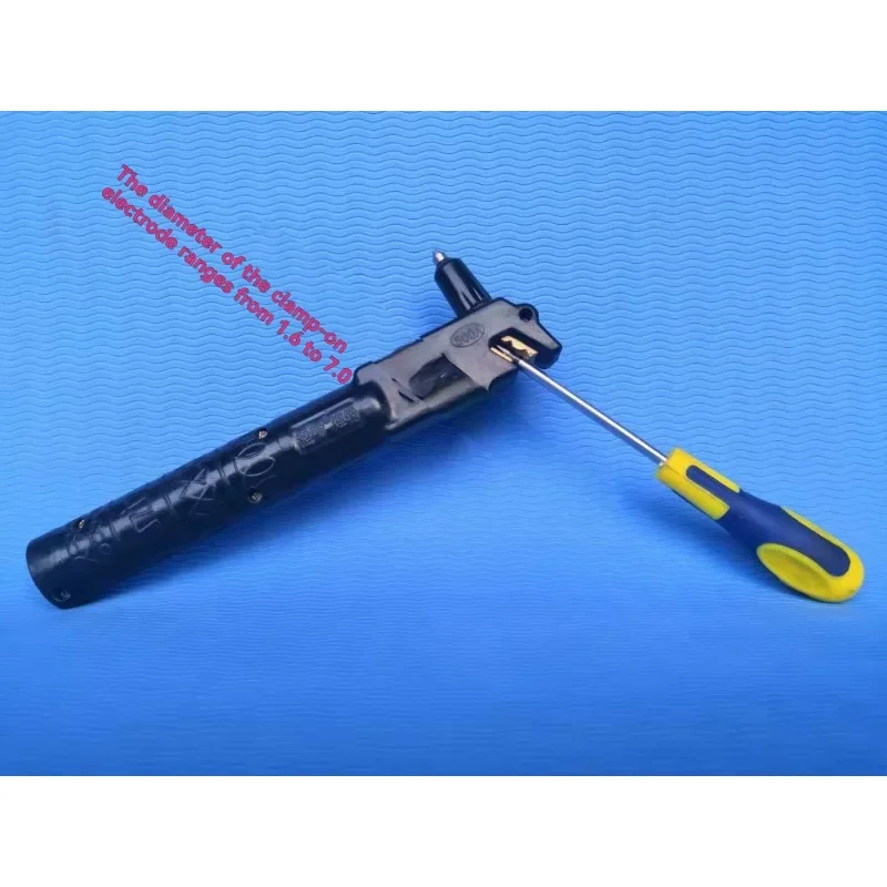 500A Curved-end Welding Pliers Crooked-mouth Welding Handle Pliers All Copper Core High-power Hardware Welding and Cutting Tools