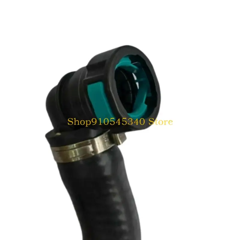 U2JA Radiator Cooling Pipe Assembly for Vehicle Upkeep, Curved Replacement Hose with Metal Securing Rings for FM Heavy Duty