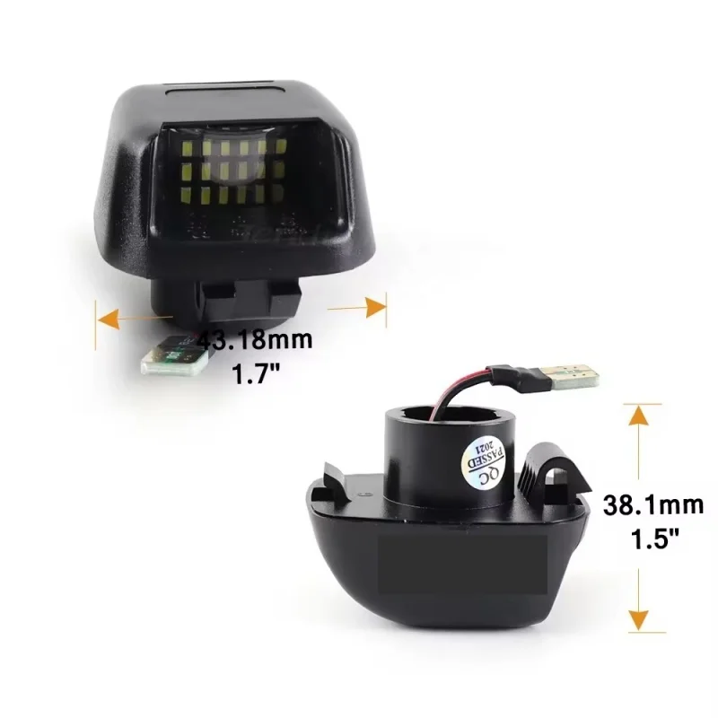 2 قطعة لنيسان نافارا D40 الحدود تيتان إكستيرا أرمادا سوزوكي خط الاستواء أنبوب أحمر مصلحة الارصاد الجوية LED رقم لوحة ترخيص ضوء مصابيح