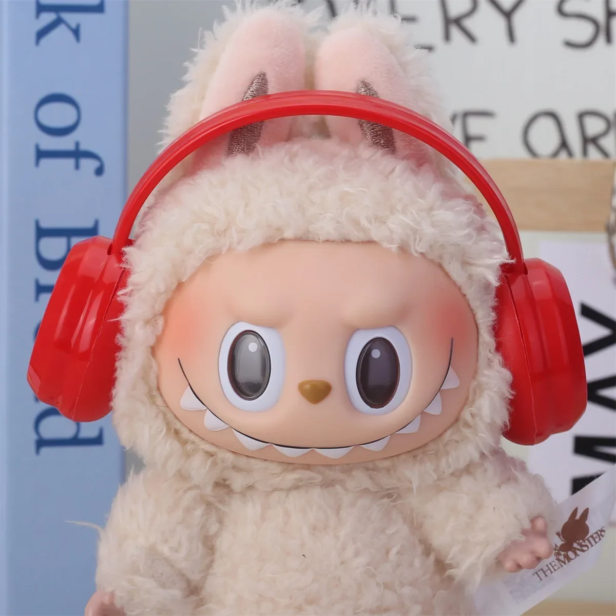 For 17cm Labubu Mini Doll headset Outfit  for Labubu I II Doll Accessories Cultivate Sitting Party Game Toy
