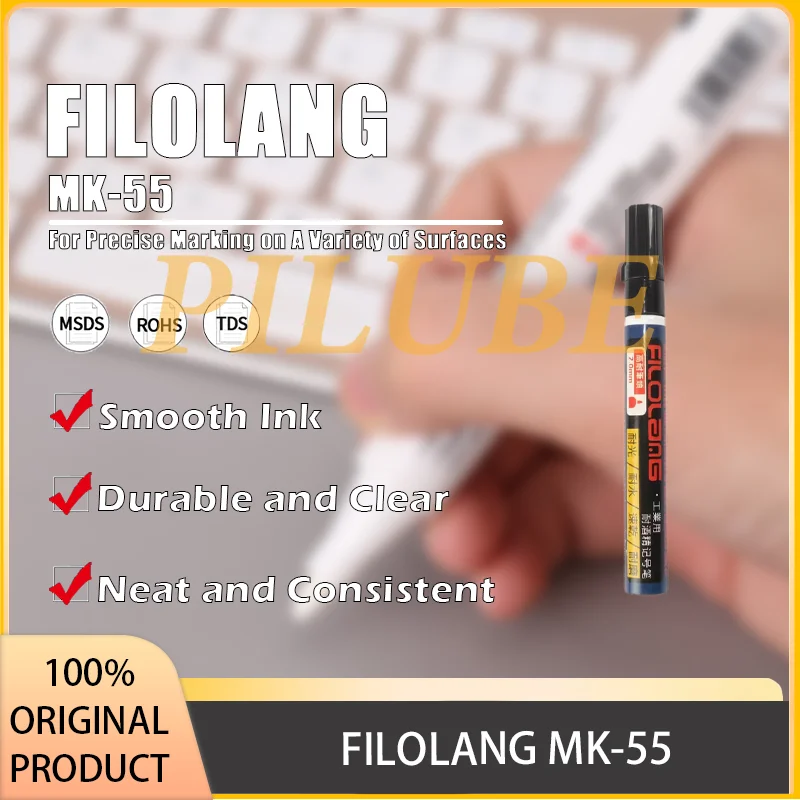 FILOLANG MK-55 Pennarello a vernice a base di olio per applicazioni industriali e di laboratorio Prodotto originale