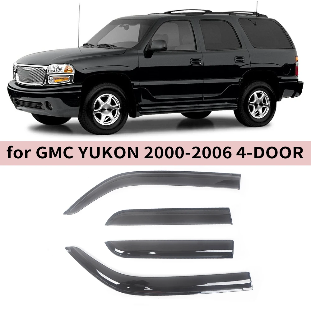 

Window Visor for GMC Yukon 2000 2001 2002 2003 2004 2005 2006 Wind Deflectors Rain Guards Door Visor Vent Shades Ventvisor