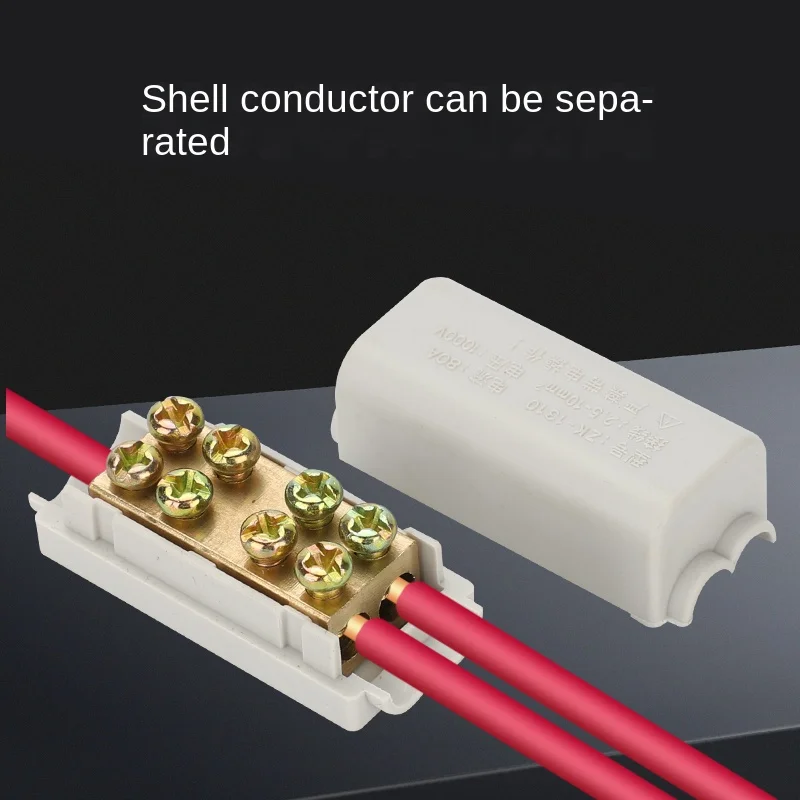 Terminal de rama de alta potencia, bloque de terminales de conector de Cable rápido de 400V, caja de conexiones de Cable eléctrico, Terminal de