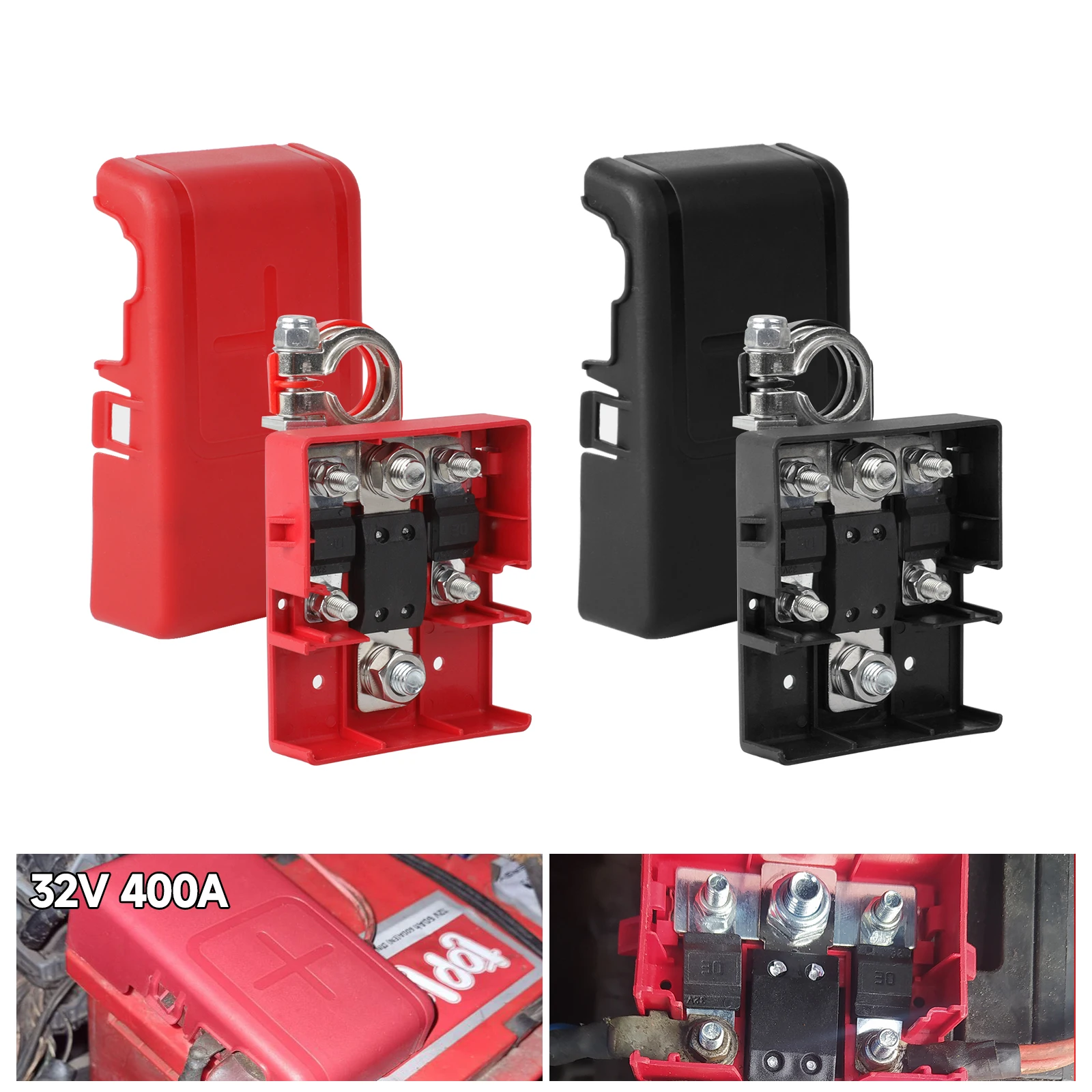 For Caravans Boat Truck Battery Terminal Fused 32V 400A Car Release Distribution Clamp Connectors For OPEL Movano RENAULT Master