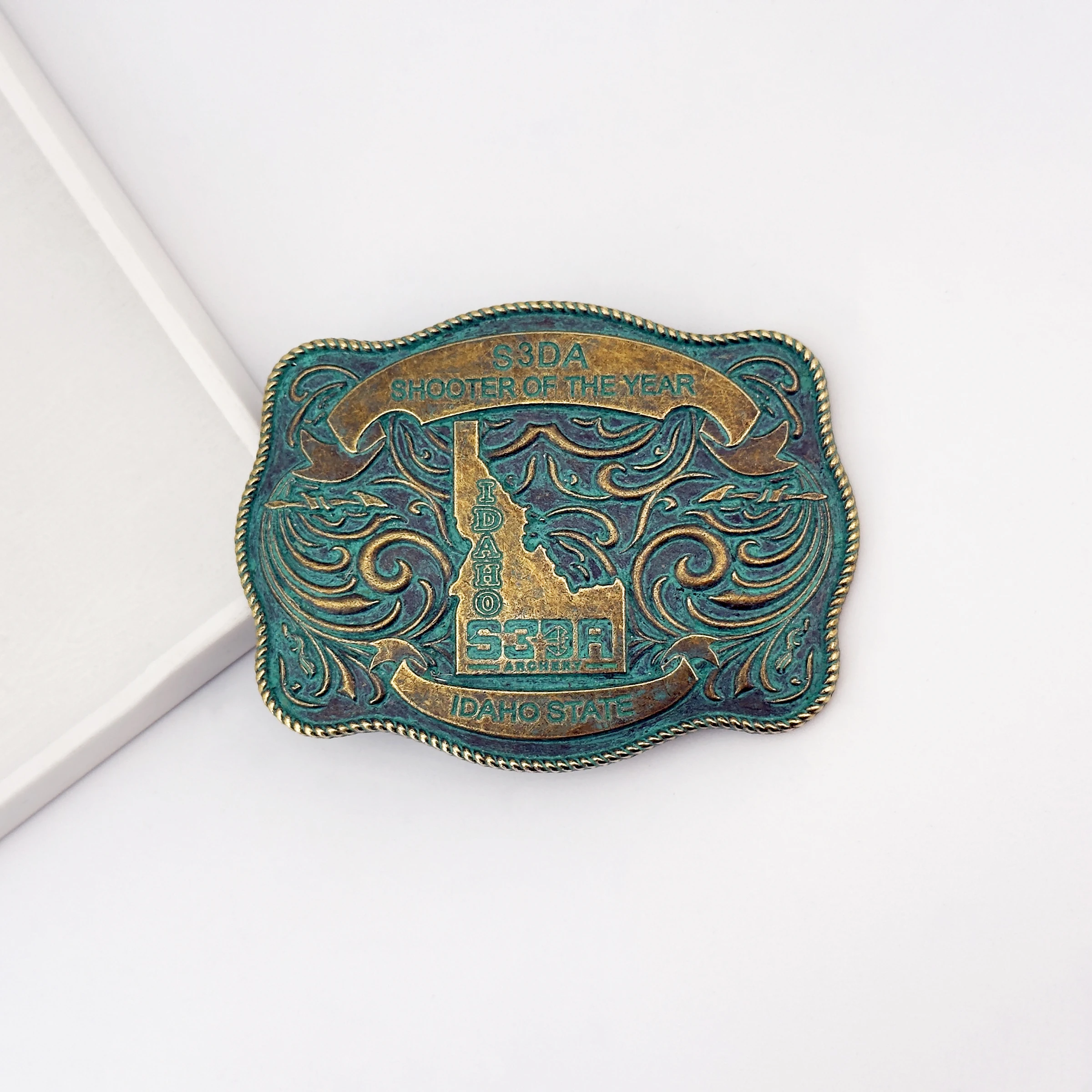 1 Buah Kepala Gesper Sabuk Pola Lucu S3DA Gaya Panas Barat Lintas Batas Terbuat dari Campuran Seng, Gesper Halus untuk Pria dan Wo