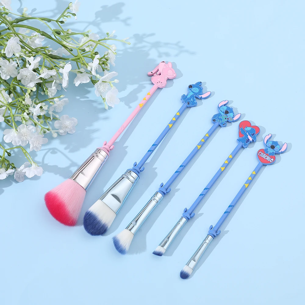 5pcs Mary Cat Makeup Brush Super Soft Cartoon Cute Eyeshadow Brush Soft Contour Brush Mary Cat Handheld Makeup Mirror Suitable f