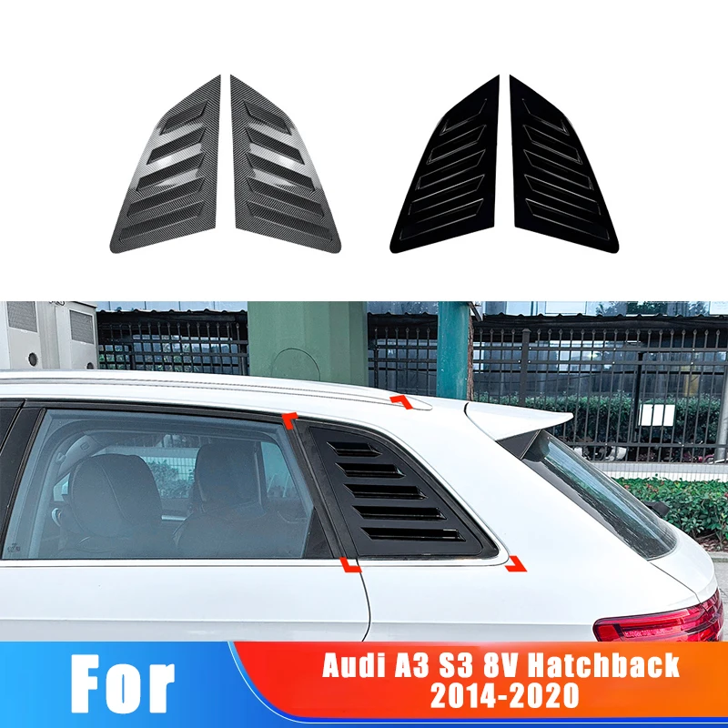 

Для Audi A3 S3 8V хэтчбек 2014-2020 2015 2016 2017 2018 2019 оконные жалюзи автомобильные наклейки украшения модификация аксессуары