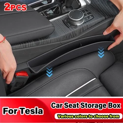 Seggiolino auto Gap Organizer Crevice Stowing Tidy Anti-drop Storage Box accessori interni per Tesla Model 3 Model Y Model S Model X